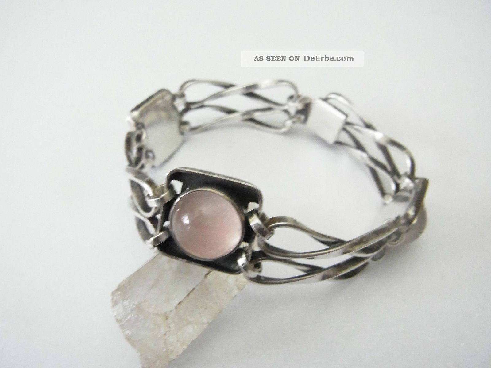 Dekoratives Zeitloses Armband Silber 835 Rosenquarz Schmuck & Accessoires Bild