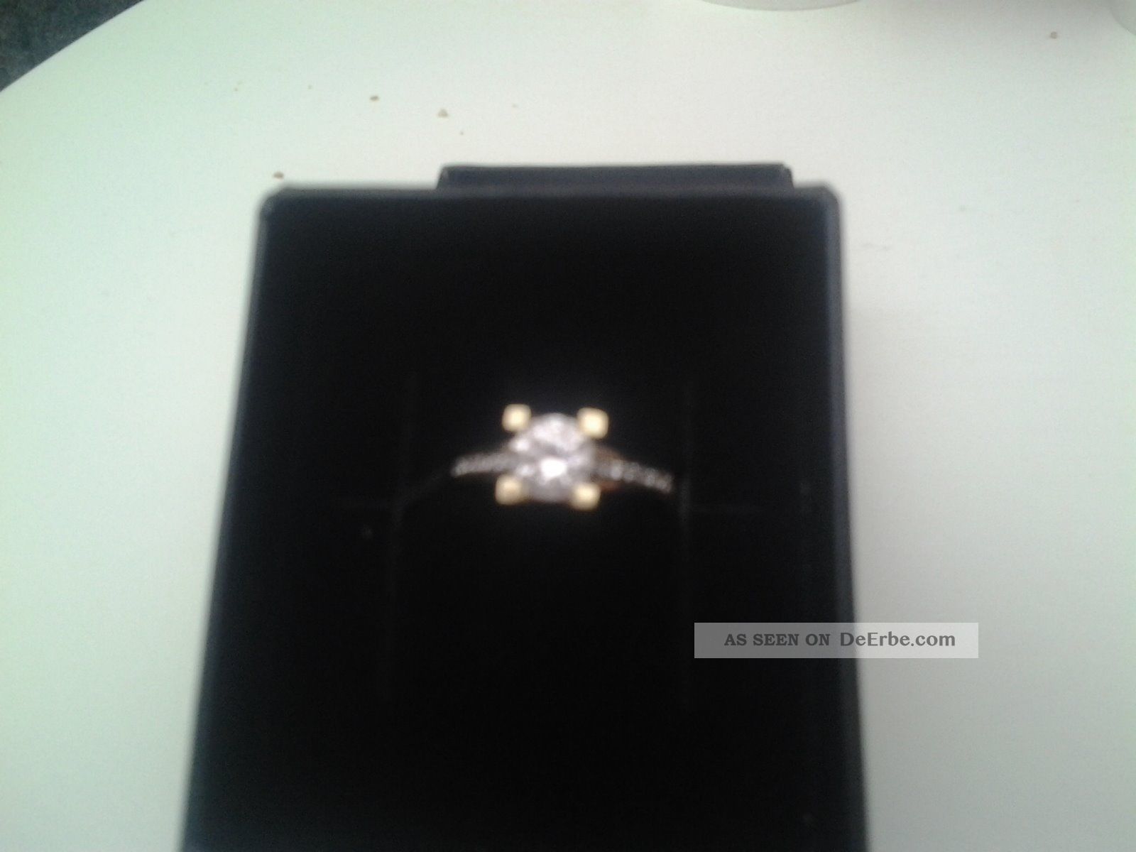 Goldring 585 Gelbgold 14 Karat SolitÄr Mit Steine Klar/transparent,  Damen, Ringe Bild
