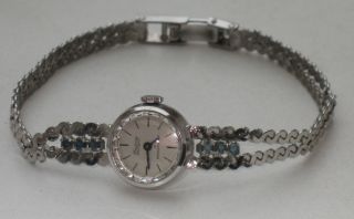 Jugendstil 835er Silber Armbanduhr 6 X Saphir Condor Design Massiv Bild