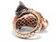Ein Fisch Großer Gold Ring Mit Koralle,  Diamanten & Smaragd Rotgold Diamant Ringe Bild 7