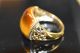 925 Sterling Silber Ring Mit Tigerauge Vergoldet Ringgröße 56 Heilstein Ringe Bild 3