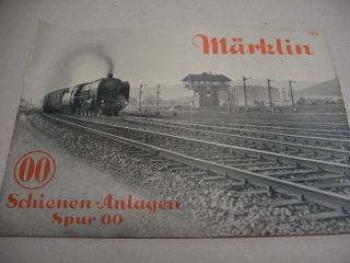 Märklin Katalog 1939 Schienenanlagen Spur 00 Bild