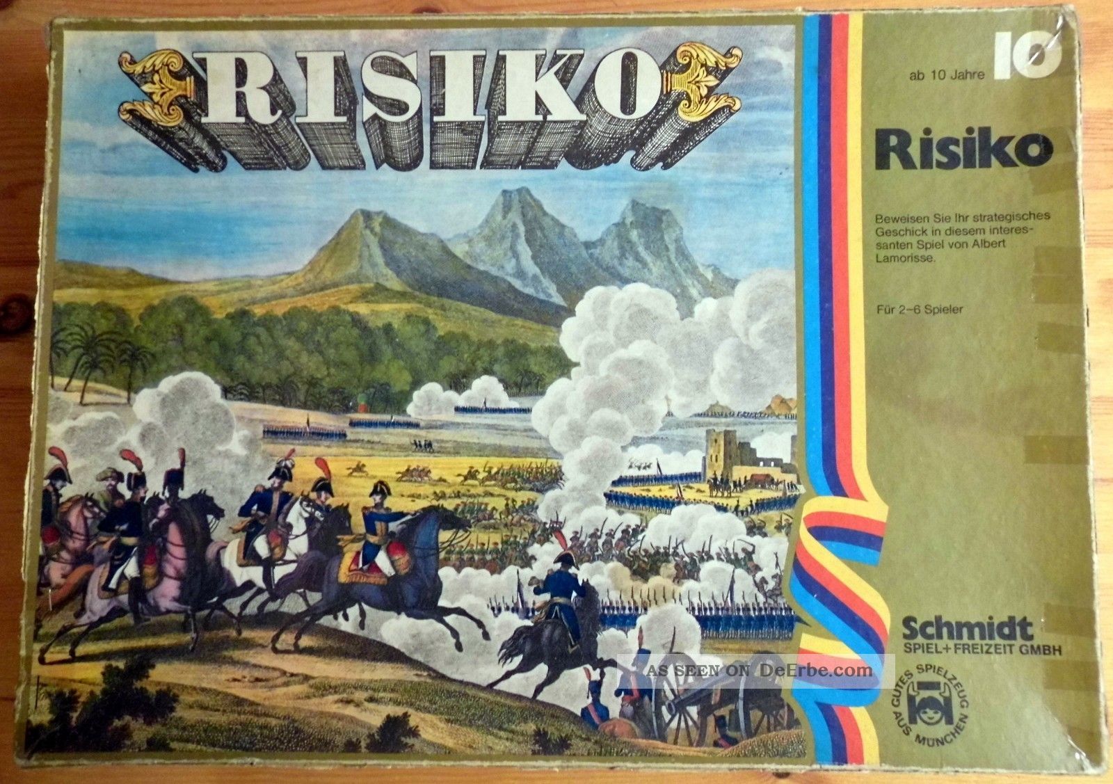 Risiko,  Strategiespiel,  Komplett,  Uralt - Ausgabe Von Schmidt Gefertigt nach 1945 Bild
