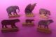 5v4: 6x Zootiere Reklame Werbung Zugabe Figur Flachfigur Pappe Zoo Tiere 1920 Antike Originale vor 1945 Bild 1