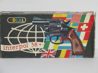 Ideal Spielzeug Revolver Interpol 38,  Im Originalkarton Bild
