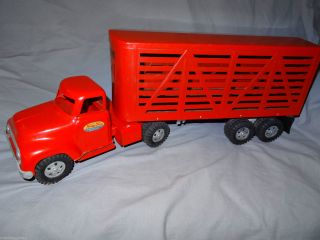 R R R Uralt Tonka Lkw Truck Viehtransporter Livestock Usa 1950`s Bild