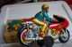 Motorrad Motorradfahrer Aus Blech Tin Toys Gefertigt nach 1970 Bild 3