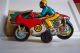 Motorrad Motorradfahrer Aus Blech Tin Toys Gefertigt nach 1970 Bild 4