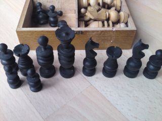 Antike Schachfiguren Bild