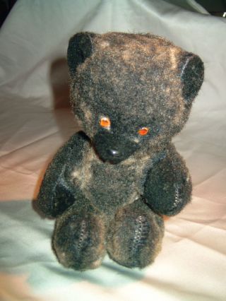 Alter,  Seltener,  Schwarzer Teddybär,  27cm Groß, Bild