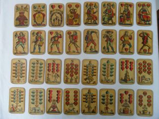 Altes Antikes Kartenspiel - Spielkarten - Piatnik / Wien - Karten - Playing Cards - Selten Bild