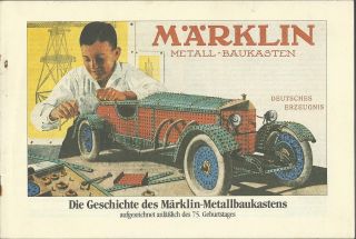 Antiquariat Märklin 75.  Geburtstag Geschichte Des Märklin - Metallbaukastens Bild