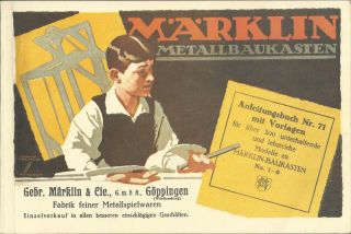 Antiquariat Märklin Anleitungsbuch Nr.  71 Modelle Zu Märklin - Baukasten No.  1 - 6 Bild