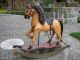 Seltenes Nostalgisches Schaukelpferd Karusellpferd Holzpferd Holzspielzeug Bild 1