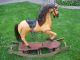 Seltenes Nostalgisches Schaukelpferd Karusellpferd Holzpferd Holzspielzeug Bild 5
