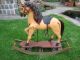 Seltenes Nostalgisches Schaukelpferd Karusellpferd Holzpferd Holzspielzeug Bild 8
