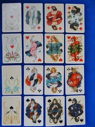 Jugendstil - Spielkarten Schneider & Co Aus Altenburg Patience Nr.  263 Bild