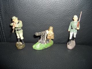 Konvolut Elastolin Lineol 3 Soldaten Schützen Schusso Figuren Sammlung 2 Bild