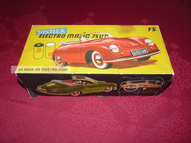 Top Distler Electro Matic 7500 Fs Porsche 50er Mit Ovp Blechspielzeug Original, gefertigt 1945-1970 Bild