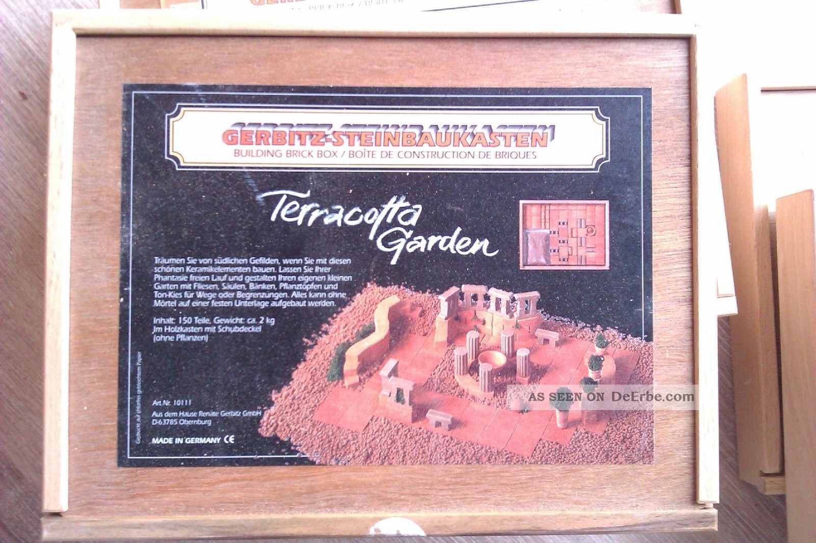 Schöner Gerbitz - Steinbaukasten Terracotta Garten In Buchenkiste Baukästen Bild