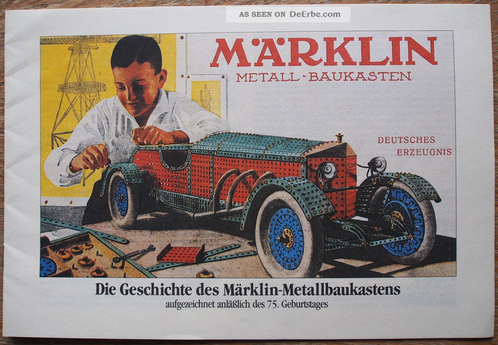 Märklin Metall Jubiläumsbroschüre Zum 75.  Geburtstag Baukästen Bild
