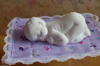Baby Schafend Zum Selbst Gestalten Puppenstube Miniatur Bild