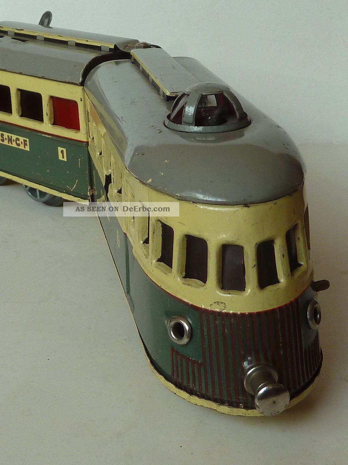 Tram Joustra SNCF – Mécanique En Métal, Jouet Ancien Fabriqué En France