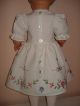 Elegantes Puppen Kleidchen Aus Omas Handbesticktem Tischläufer Gr.  70 Cm Toll Nostalgieware, nach 1970 Bild 9