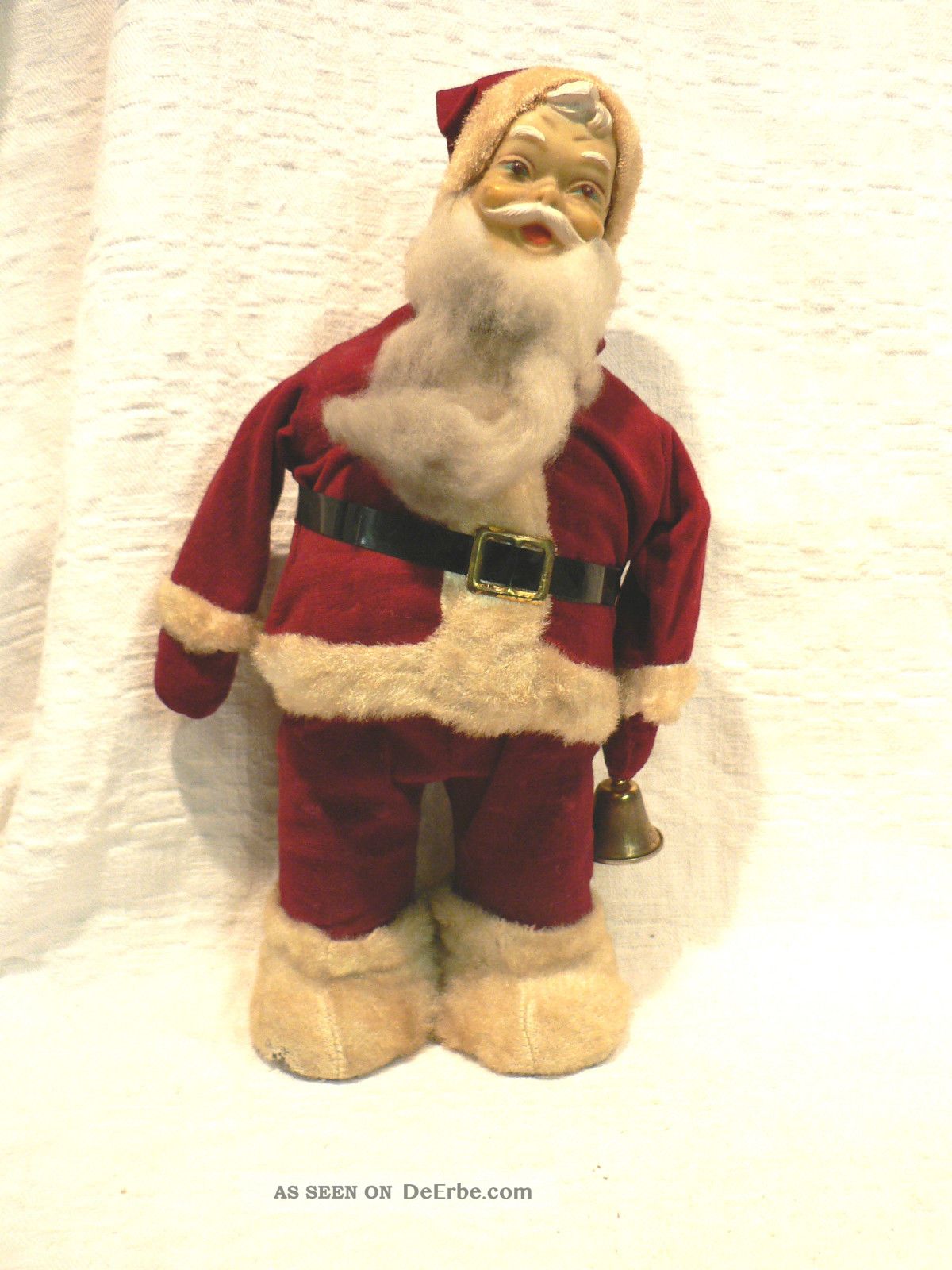 Japan Battery Operated Toy - Santa Claus - Glocke Schwingend Bewegung Licht Original, gefertigt 1945-1970 Bild