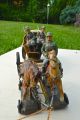 Lineol Planwagen,  Blechspielzeug,  Mit Beleuchter,  Soldat,  Rarität Original, gefertigt vor 1945 Bild 1