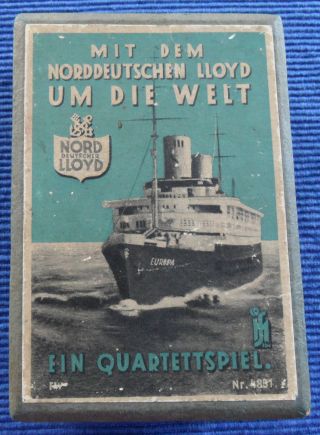 Quartett,  Kartenspiel 20er/ 30er Jahre 