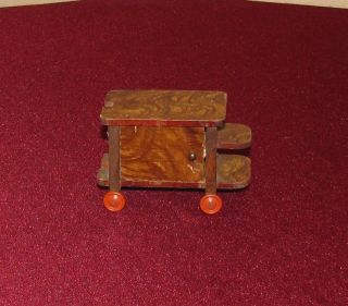 Alter Servierwagen Für Puppenstube Bild
