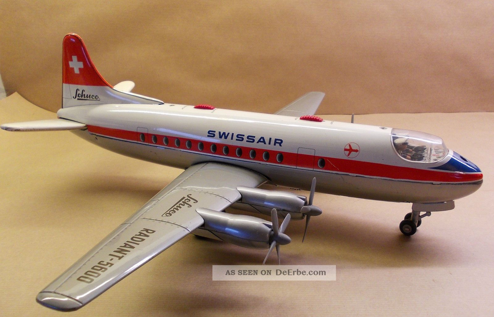 1960 Radiant 5600 Swiss Air Made By Schuco Original, gefertigt 1945-1970 Bild