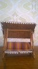 Alte Puppenstuben Puppenhaus Hollywoodschaukel Lundby Aus Holz U.  Stoff Original, gefertigt vor 1970 Bild 1