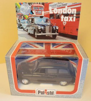 1:25 Austin Fx4 London Taxi 1980 Polistil Mit Originalkarton Bild