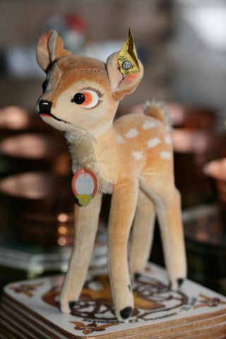 Steiff Bambi Disney Rehkitz Mit Marke Und Schild,  Rarität Bild