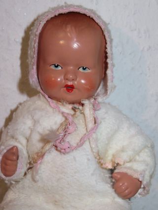 Alte Baby Masse Puppe Von Tebu Nr.  1220 Theodor Buschbaum 20 Cm Bild