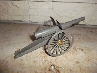 Kanone,  Zinnräder,  Schwer Speichenräder,  Grau,  Ca.  1900??,  Ohne Marke,  - - Märklin?? Bild