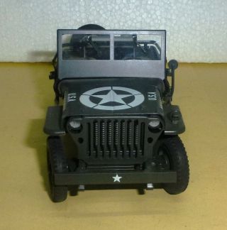 Hendrix 1:24 Willys Jeep Us Army Militär Blech Und Diecast Modell Bild