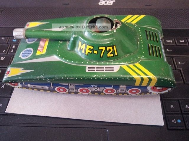 Blechspielzeug Panzer Original, gefertigt 1945-1970 Bild