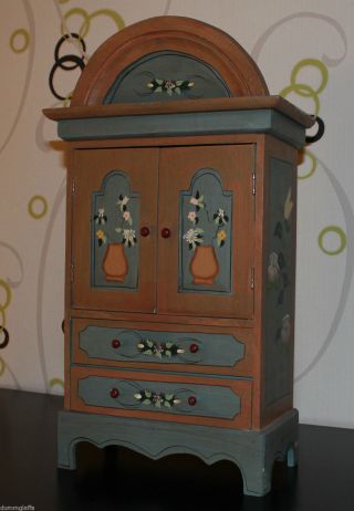 Großer Puppenschrank,  Bauernschrank,  Deko,  Speicherfund,  Sehr Schön,  Handbemalt Bild