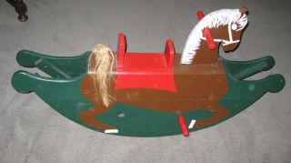 Altes Schaukelpferd Holz Holzschaukelpferd Pferd Schaukel Weihnachtsgeschenk Bild
