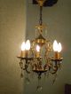 Antik Jugensstil Putte Lüster Engel Kronleuchter Chandelier Shabby Vintage Alt 1890-1919, Jugendstil Bild 2