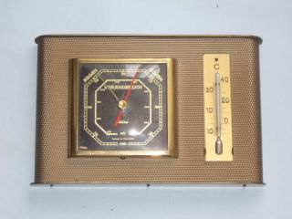 Alte Wetterstation,  Barometer Mit Thermometer,  Feingerätebau Fischer,  Drebach, Bild