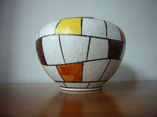 Ilkra Keramik Vase “capri” 202/11 / By Feo Peters - Mid Century Design - 1950 ' S Bild