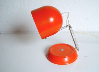 Klaps Tischlampe Klapplampe - Orange Leuchte Lampe Magistretti Ära Bild