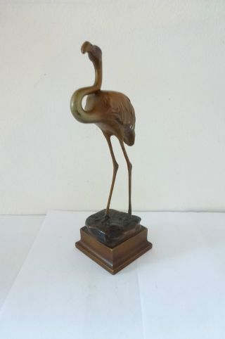 Rarität Jugendstil Art Nouveau Bronze Frankreich Um 1920 Stehender Pelikan Bild