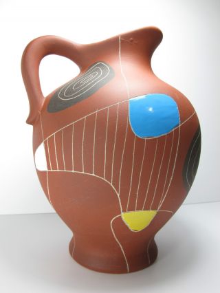 Bodo Mans Vase Brasil / Form 291 - 30 / Bay Keramik / 50er 50 ' S / West Germany Bild