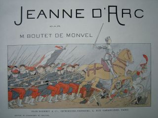 Jeanne D`arc Par M.  Boutet De Monvel.  1896.  Meisterwerk Des Jugendstil Bild