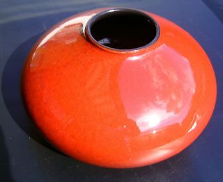 Amano Vase 60er Jahre Scheurich Keramik No 629 - 13 Taubenblut Tischvase 13 Cm Bild